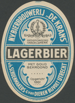 716182 Ovaal etiket voor op bierflessen van “De Krans”, bierbrouwerij N.V., v/h Schoenmakers & Van Dieren Bijvoet, ...